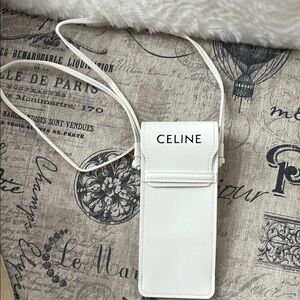 Celine White Phone Holster